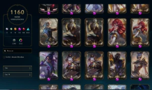 Conta Com 1160 Skins Ex Gm - League of Legends LOL