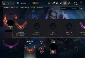 CONTA GRÃO-MESTRE LOL 616PDL 56%WINRATE / HONRA 4 - League of Legends
