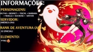 Genshin Impact conta com Hutao + Staff of Homa AR22