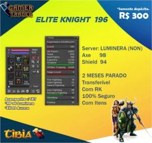 EK 196 - Luminera - Com set - R$ 300,00 - Tibia