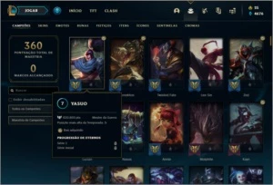 Conta bronze 2 AFUNDADA com 152 champs e 83 skins - League of Legends LOL