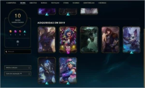 Conta Platina IV 35 PDL Com 30 campeões  10 skins - League of Legends LOL