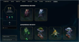 Conta League of Legends LOL