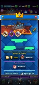 CONTA CLASH ROYALE LVL 40 COM 1400 GEMAS.