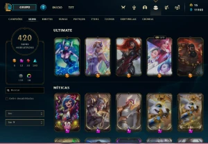 Conta Lol 420 Skins/ Valorant Araxys+Skins - League of Legends