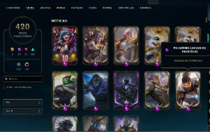 Conta Lol 420 Skins/ Valorant Araxys+Skins - League of Legends