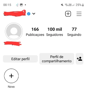 Conta instragam com 100 mil seguidores - Redes Sociais