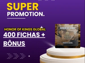 Honor Of Kings 400 Fichas + Bônus