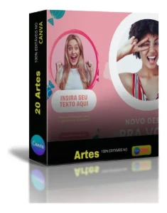 Pack 20 Artes Canvas Capas Reels Igtv - Outros