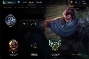 Conta Platina 3 - League of Legends LOL
