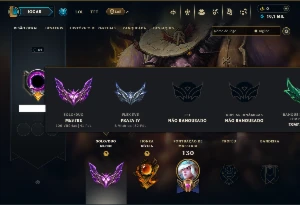 Mestre com 70 Champs e 11 Skins ( 41 PDL ) - League of Legends LOL