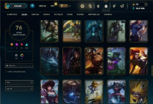 Unranked com 150 Champs e 76 Skins ( MAIN ADC ) - League of Legends LOL