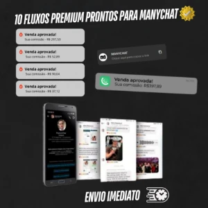  fluxos premium  manychat ( 10 modelos prontos) - Others