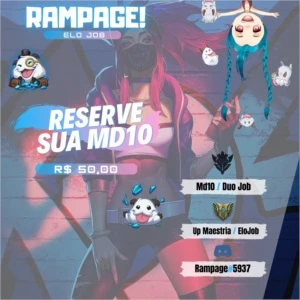 Rampage Elojob - Compre Seu Elo Job - League of Legends LOL