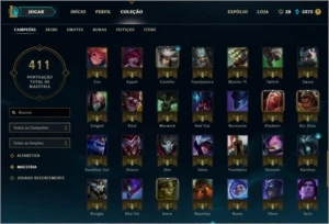 Conta diamante 5 todos champs 150 skins lvl 63 - League of Legends LOL