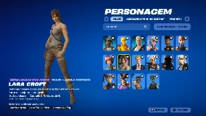 Conta Nfa De Fortnite Com 161 De Skins Com Lara Croft