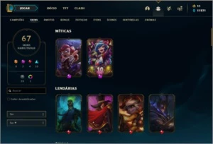 Conta PLATINA 2 - League of Legends LOL