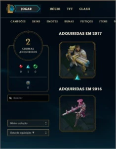 Conta PLATINA 2 - League of Legends LOL