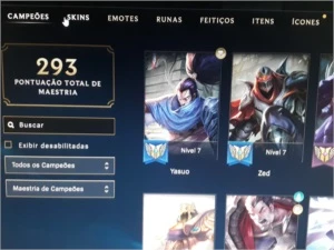 Conta League Of legends LOL