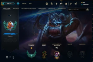 Conta lol platina 4, 72%winrate. - League of Legends