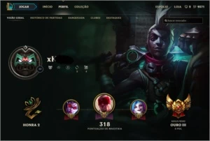 Conta Gold 3 - +100 Campeões - 36 Skins + Pulsefire EZ - League of Legends LOL