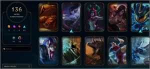 CONTA TODOS OS CAMPEÕES / 136 SKINS / 127 ICONES - League of Legends LOL