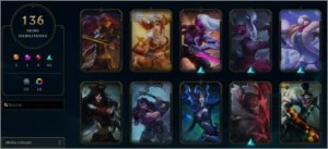 CONTA TODOS OS CAMPEÕES / 136 SKINS / 127 ICONES - League of Legends LOL