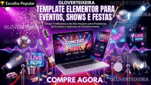 Templates Elementor para Eventos, Shows e Festas