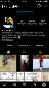 Conta instagram com 8 mil Seguidores - Redes Sociais