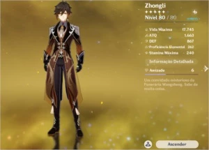 CONTA GENSHIN AR.52| VENTI/KLEE/ZHONGLI/Keqing | 1 ARMA 5* - Genshin Impact