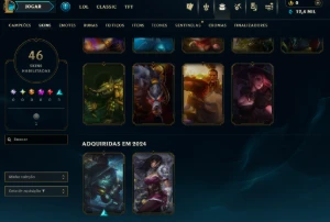 [Entrega Automática] Conta Lol Ouro, 46 Skins, 12K Ea,Honra4 - League of Legends