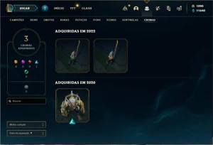 Conta prata 2 com 65 Champs e 25 Skins - League of Legends LOL