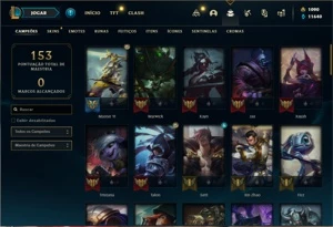 Conta prata 2 com 65 Champs e 25 Skins - League of Legends LOL