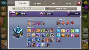 Clash of clans cv13 bem upado