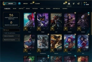 Conta prata 1 com 23 Champs e 3 Skins + 2 Fragmentos - League of Legends LOL