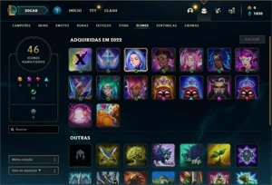 Conta prata 1 com 23 Champs e 3 Skins + 2 Fragmentos - League of Legends LOL