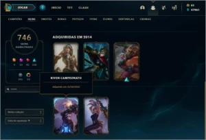 CONTA PLATINA 1 - League of Legends LOL
