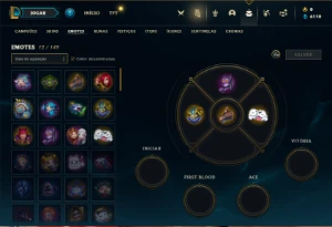 Conta diamante 1 com 33 Champs e 2 Skins + 4 Espolios - League of Legends LOL
