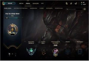 VENDO CONTA NO LOL PLAT3, QUASE TODOS OS CHAMP e 380 skins - League of Legends
