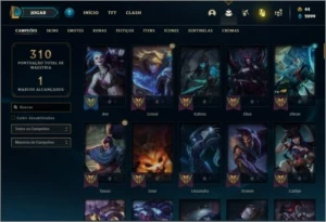 Conta prata 3 com 38 skins e 120 champs ( MAIN ADC ) - League of Legends LOL