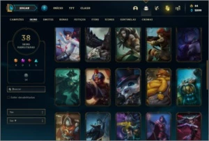 Conta prata 3 com 38 skins e 120 champs ( MAIN ADC ) - League of Legends LOL