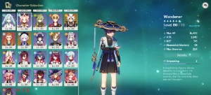 Conta Genshin Impact Ar 56 Com Varios Personagens E Armas