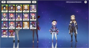 Genshin impact Ar37 - Venti + albedo + Mona + Qiqi