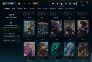 Ouro 2 com 60 Champs e 5 Skins - League of Legends LOL