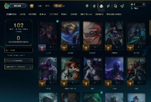Ouro 2 com 60 Champs e 5 Skins - League of Legends LOL