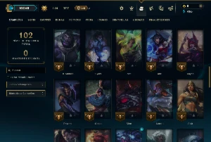 Ouro 2 com 60 Champs e 5 Skins - League of Legends LOL