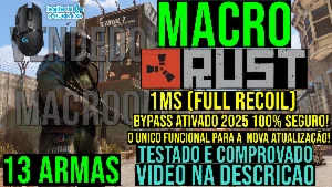 Macro Rust 1Ms (Full Recoil & Full Armas) Mouses Logitech