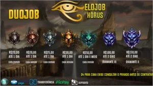 Elo-Job Hórus - League of Legends LOL