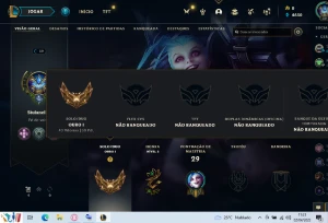 Conta Smurf Ouro 1, MMR Platina - League of Legends LOL