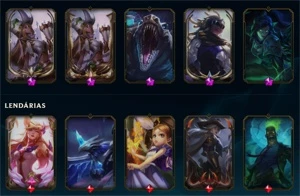 Conta de lol cheia de skin - League of Legends